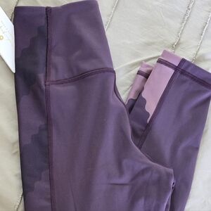 Purple and Black YOGA Leggings